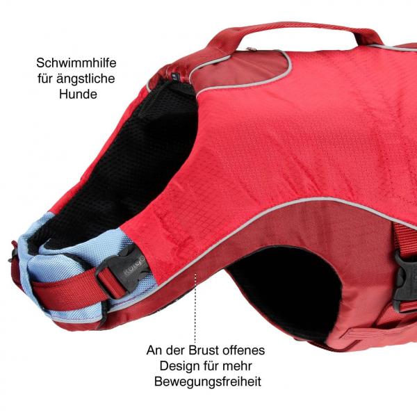 Kurgo Life Jacket Surf n Turf Red Gr. XS